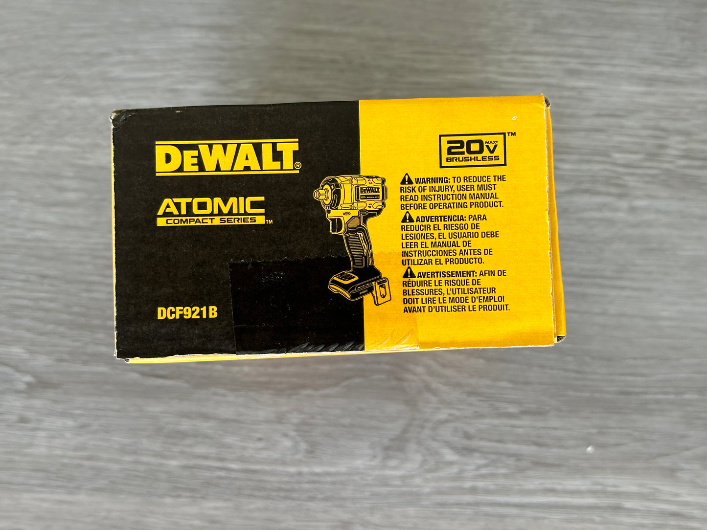 DeWalt ATOMIC 20V MAX Akku-Schlagschrauber mit variabler Geschwindigkeit, bürstenlos, 1/2 Zoll (nur Werkzeug) 