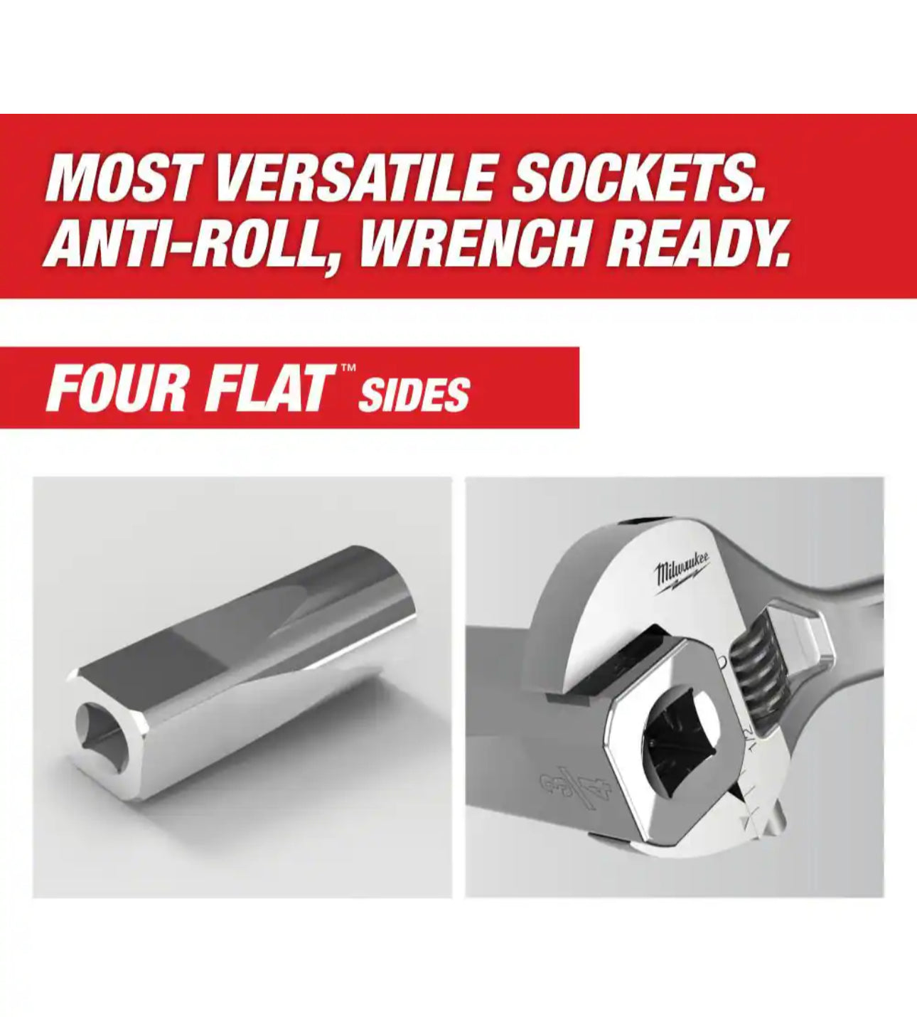 Milwaukee 3/8"-Antrieb SAE/METRISCHES Ratschen- und Steckschlüsselset (56-teilig) 