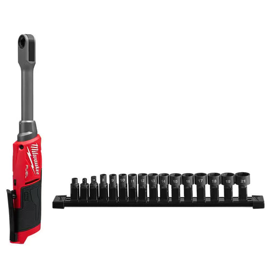 Milwaukee M12 FUEL INSIDER Brushless 1/4 in. - 3/8 in. Extended Reach Box Ratchet (3050-20)