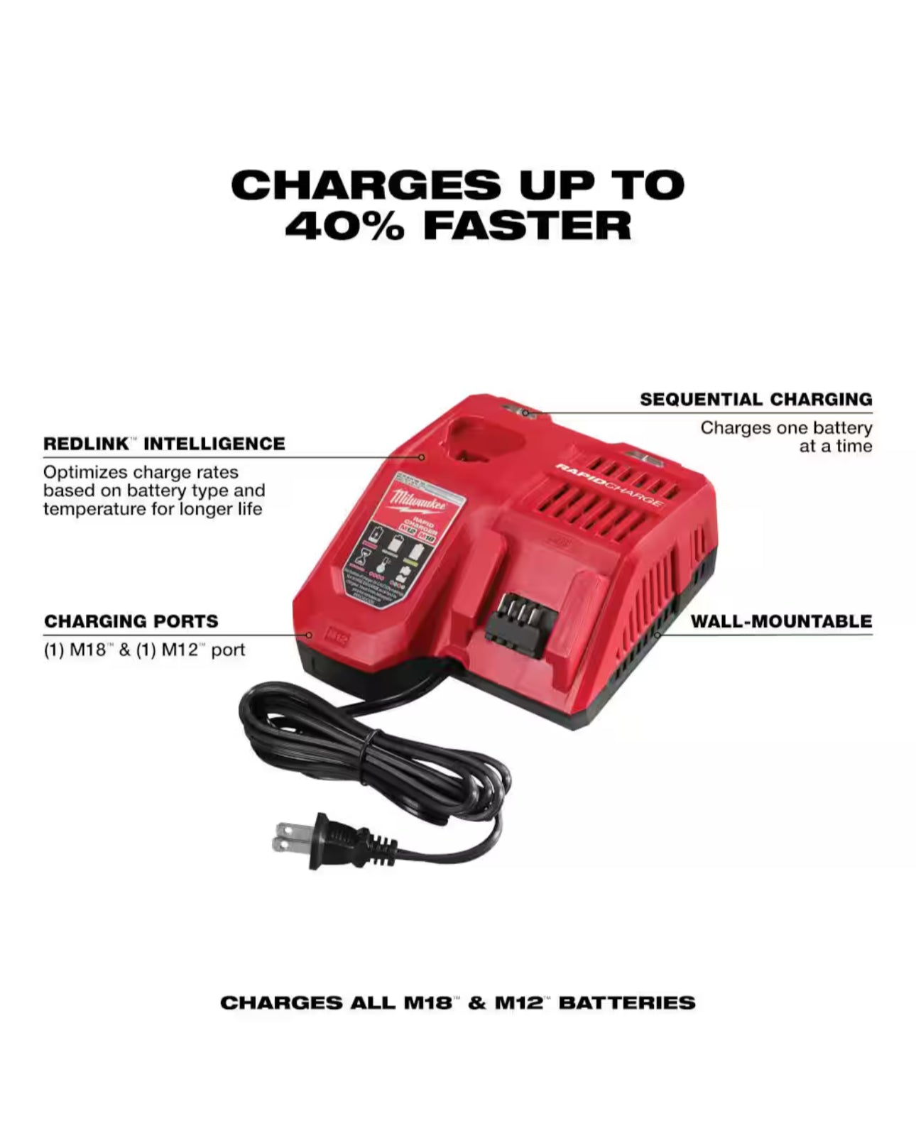 Milwaukee M18 High Output Starter Kit with XC 8.0 Battery and Rapid Charger