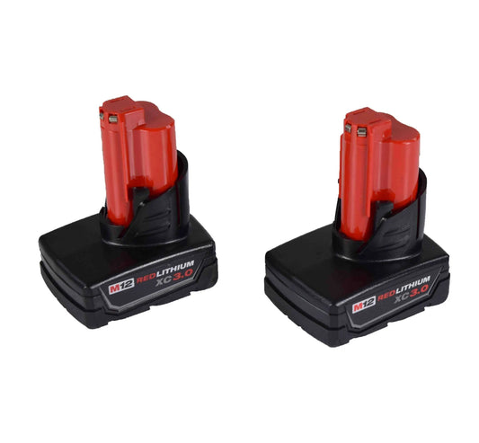 Milwaukee M12 Extended Capacity 3.0 Ah Battery (2-Pack)