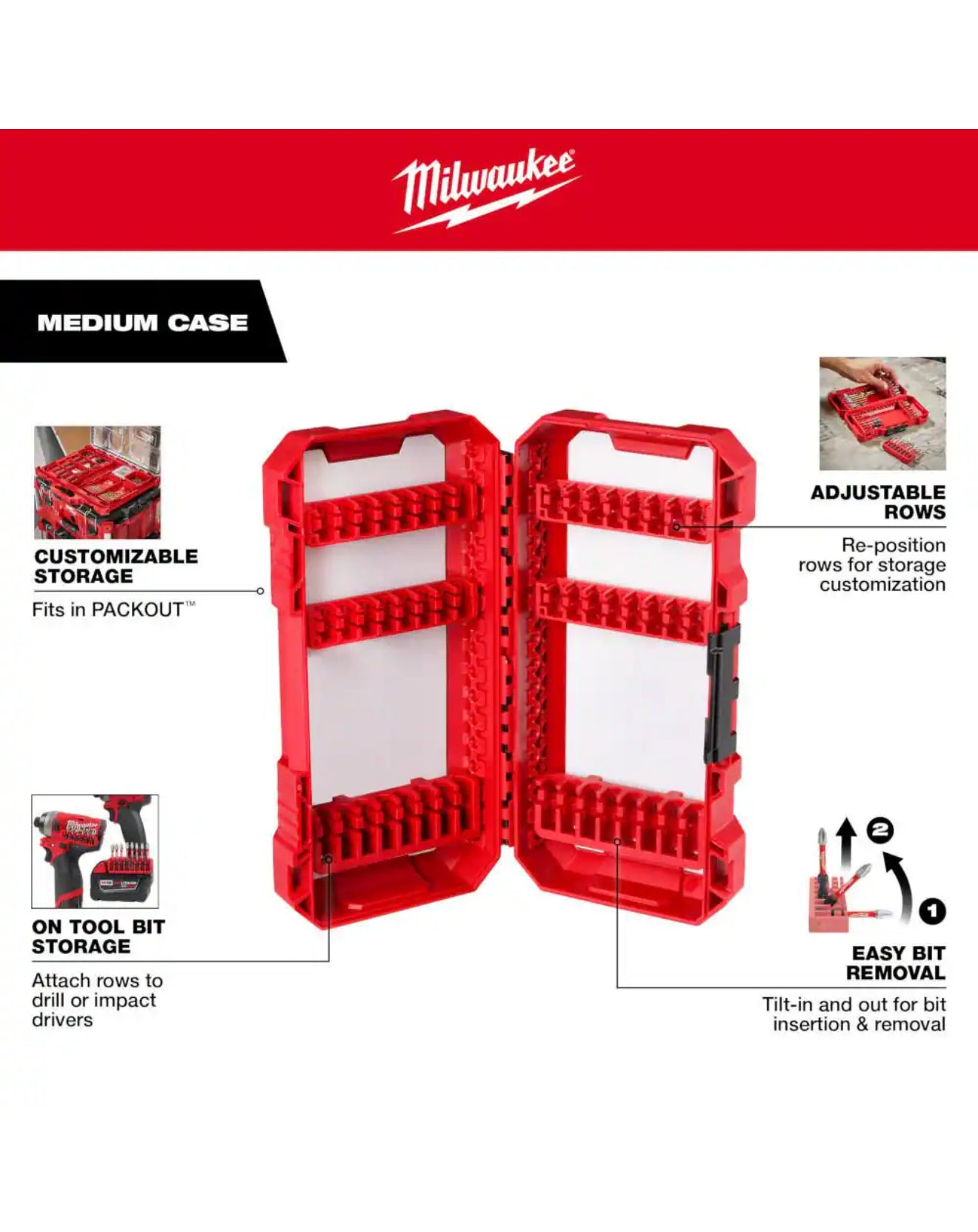 Milwaukee SHOCKWAVE Impact Duty Alloy Steel Screw Driver Bit Set (45-Piece)