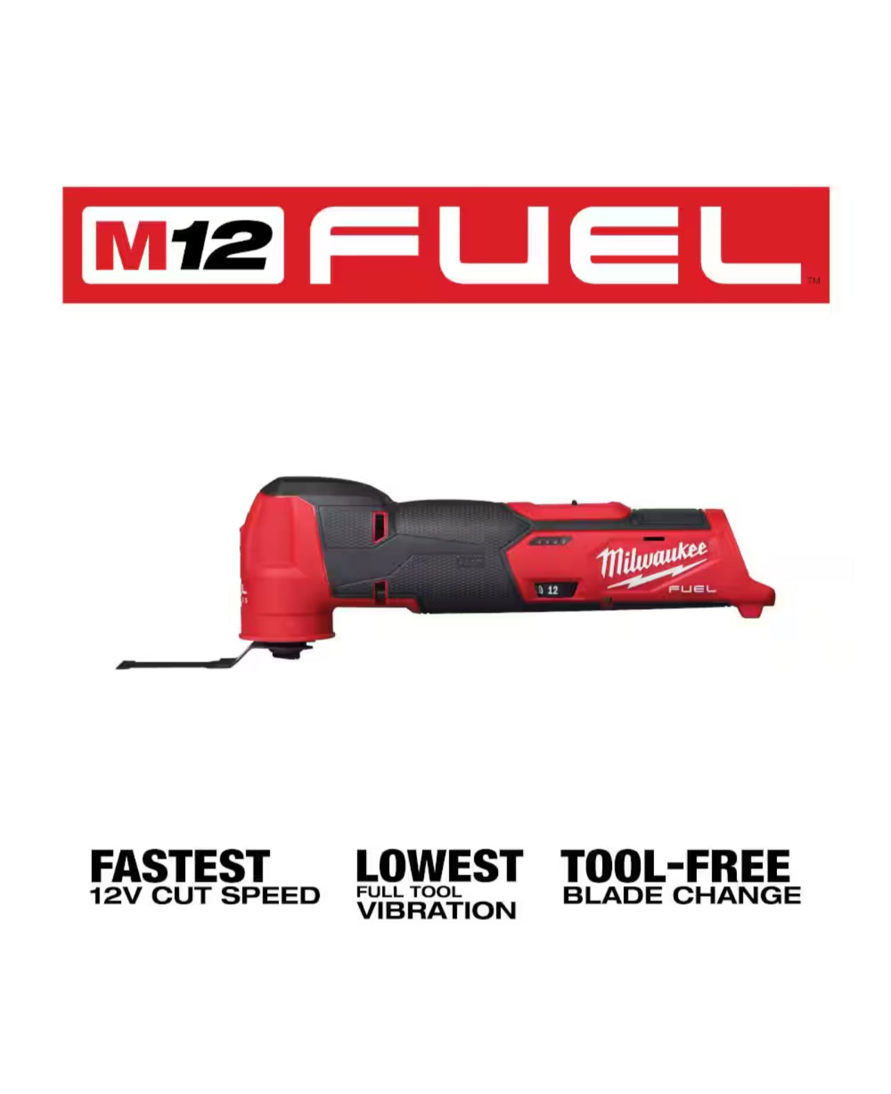 Milwaukee M12 Fuel Cordless Oscillating Multi-Tool (2526-20)