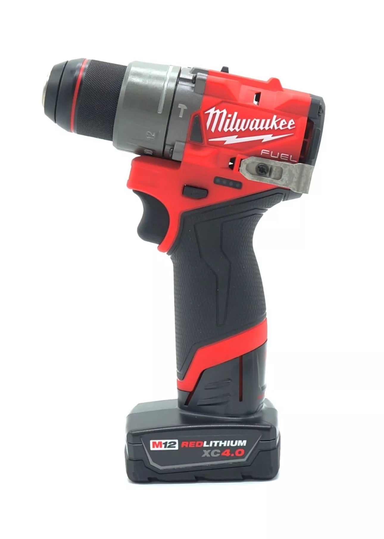 Milwaukee M12 Fuel 1/2 Hammer Drill (3404-20) with a 4.0 Ah Battery