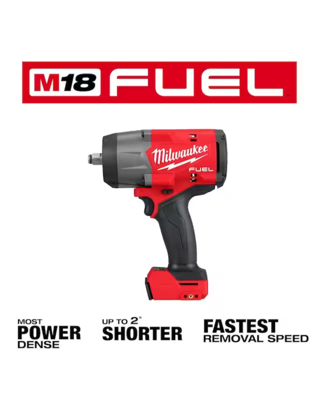 Milwaukee M18 FUEL 1/2 Zoll Schlagschrauber mit Reibring (2967-20) 