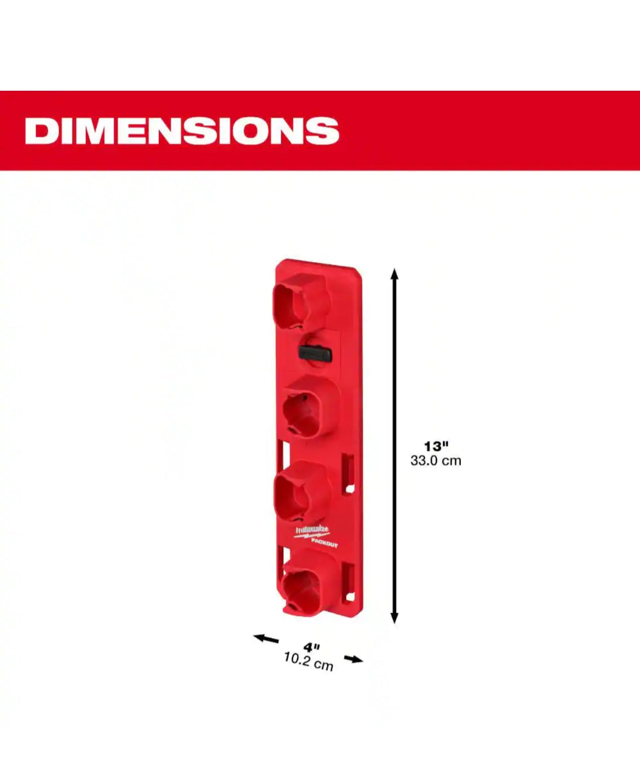 Milwaukee M12 12V Lithium-Ion XC Extended Capacity 4.0 Ah Battery 2-Pack W/PACKOUT Compact Wall Plate & M12 Battery Rack