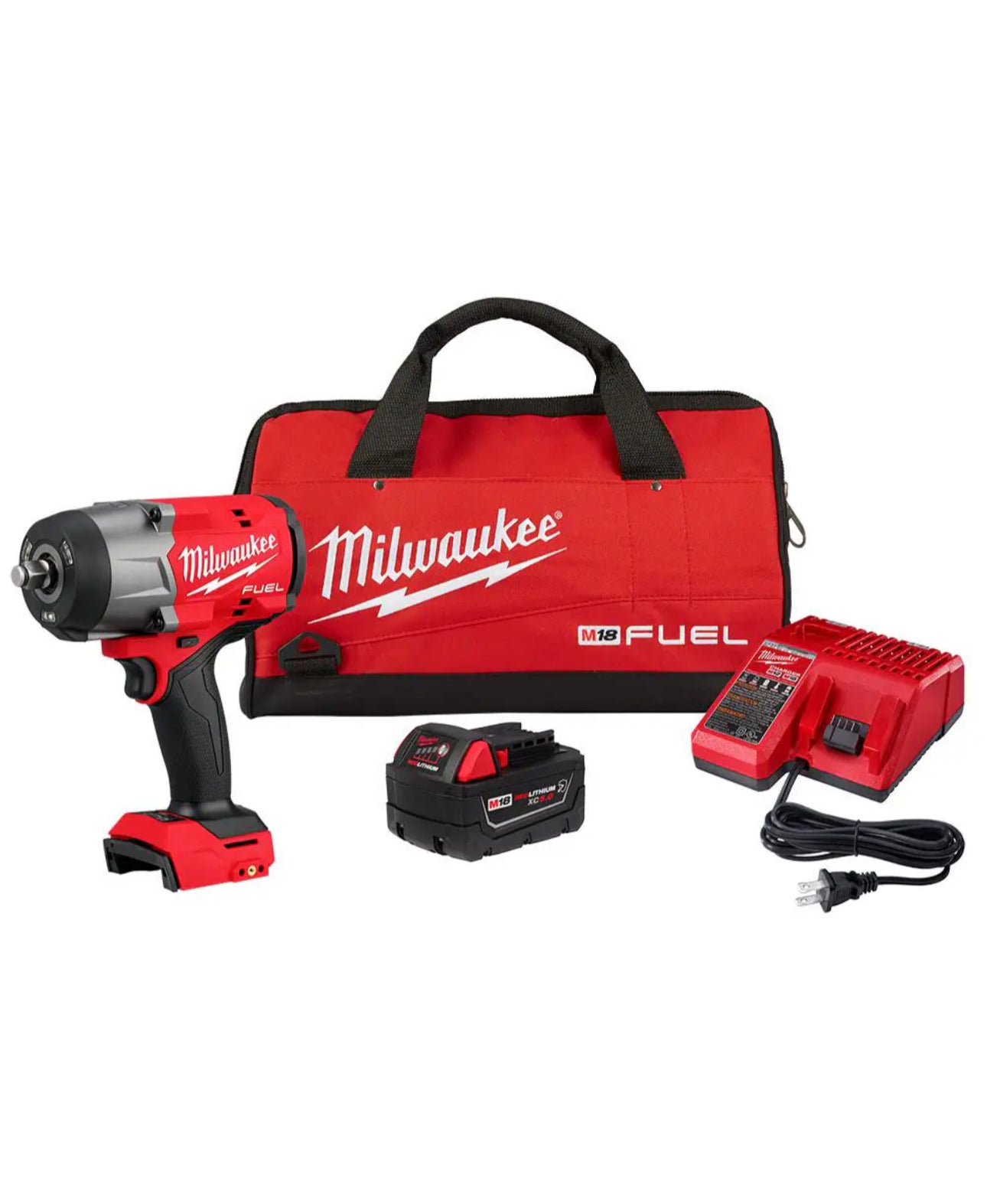 Milwaukee M18 FUEL Cordless 1/2” Impact Wrench w/Friction Ring Kit (2967-21B)