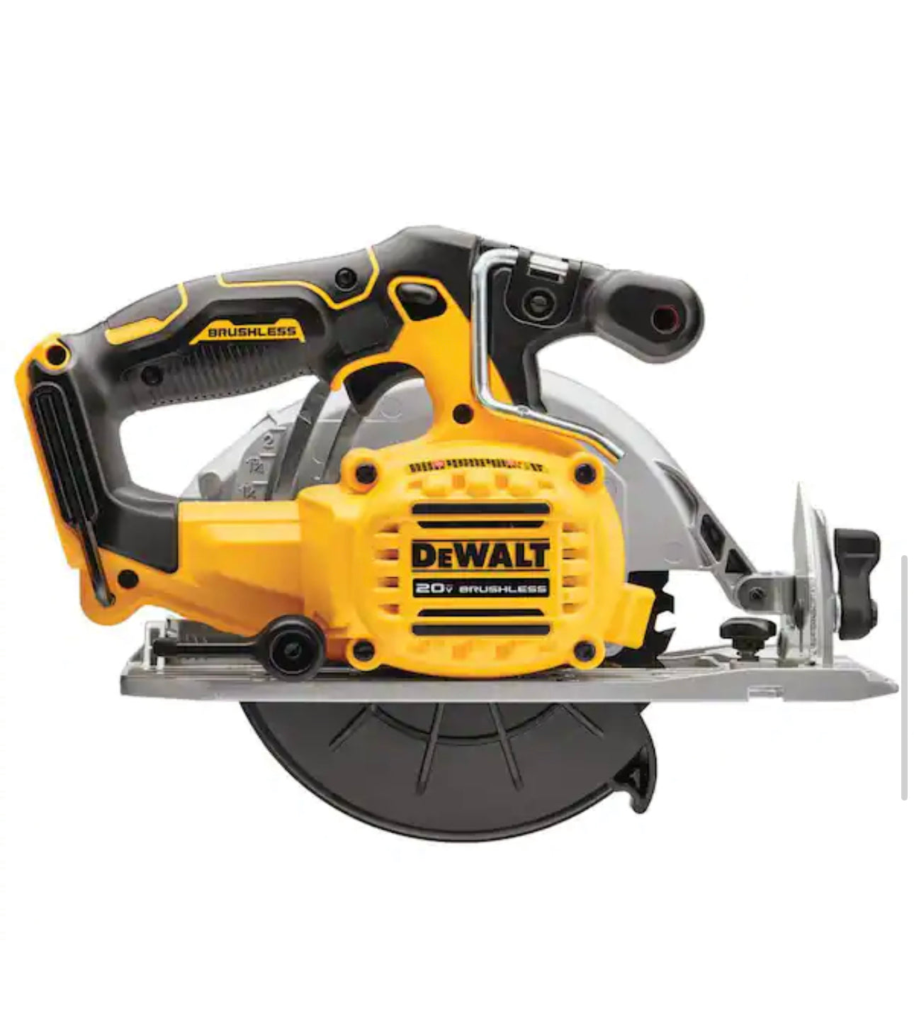 Sierra circular inalámbrica sin escobillas DEWALT DCS565B 20V MAX de 6-1/2" 