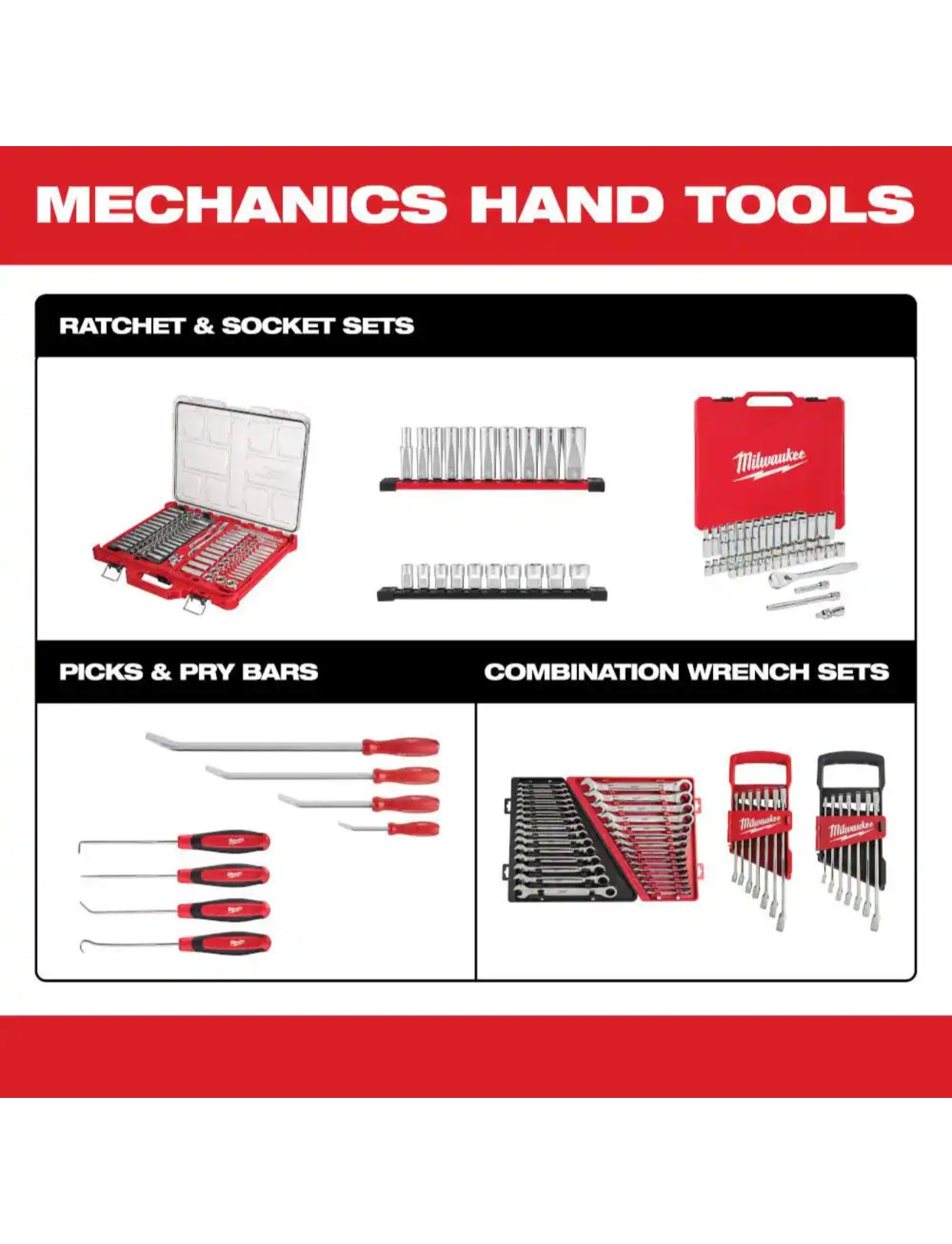 Milwaukee SAE Ratcheting Combination Wrench Set (15-Piece)