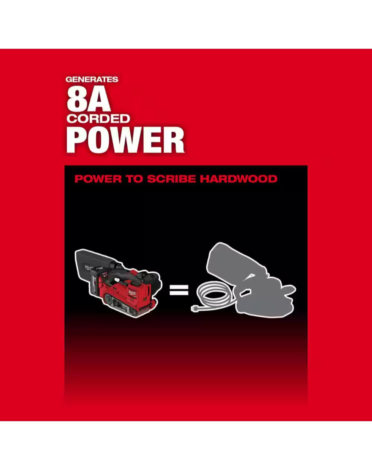 Milwaukee M18 FUEL Lithium-Ionen-Akku-Bandschleifer (2832-20) 