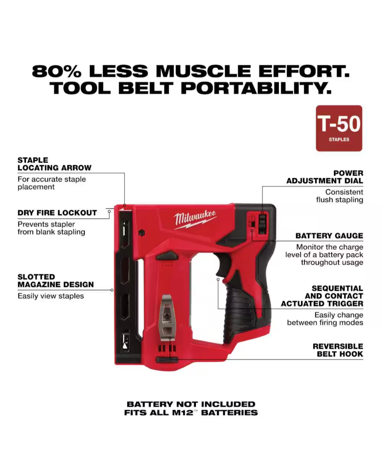 Milwaukee M12 3/8” Kronenheftgerät (2447-20) 