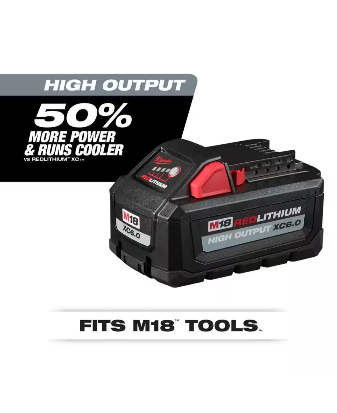 Milwaukee M18 High Output 6.0 Ah Battery Pack (4-Pack)