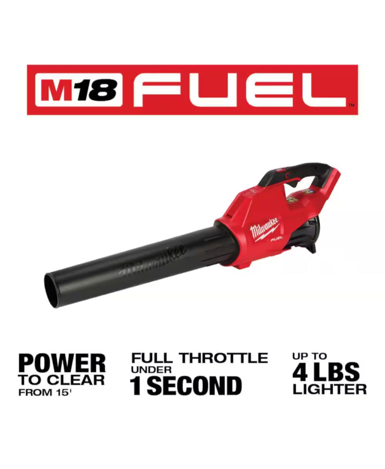 Soplador de hojas Milwaukee M18 FUEL 120 MPH 450 CFM (2724-20)