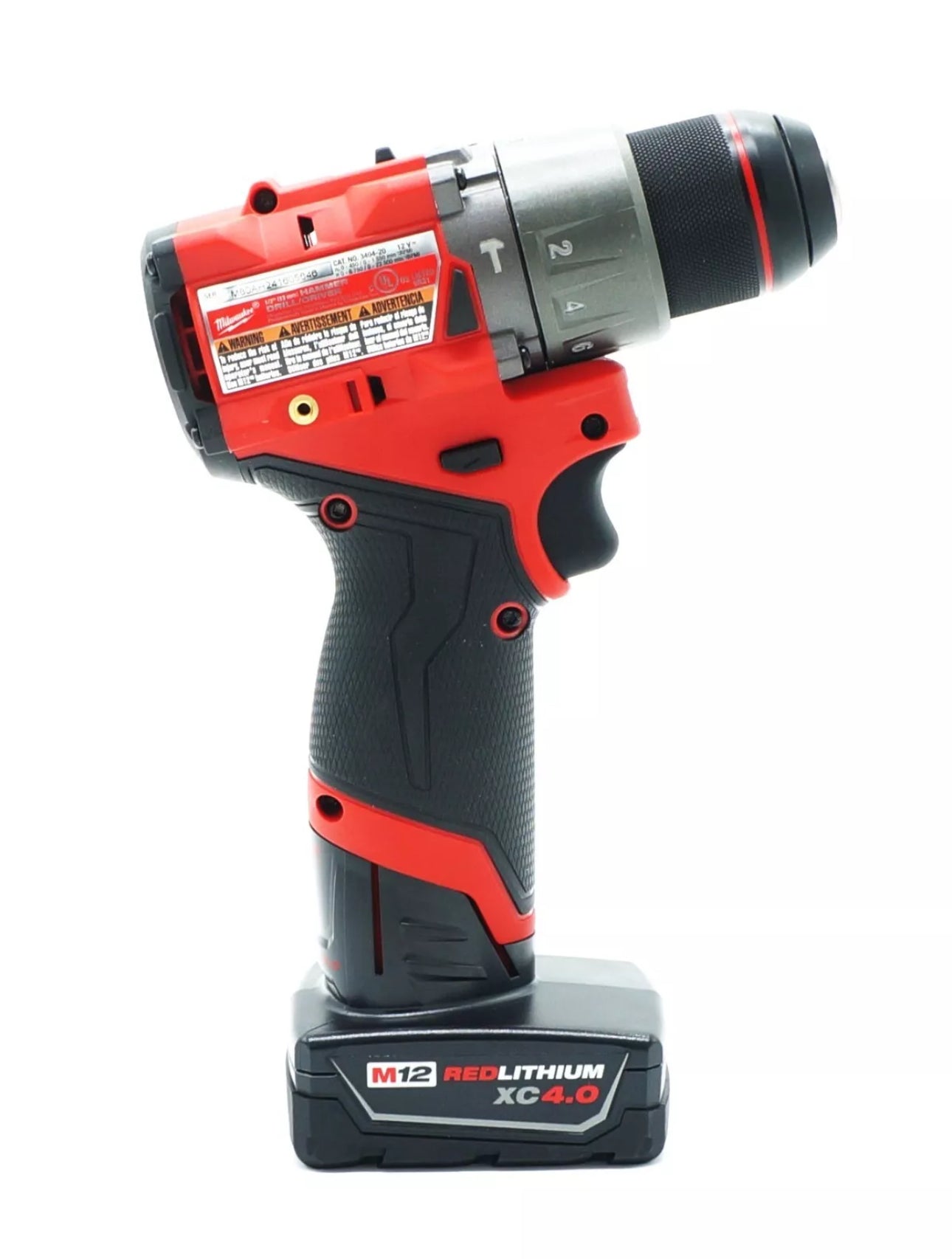 Milwaukee M12 Fuel 1/2 Hammer Drill (3404-20) with a 4.0 Ah Battery