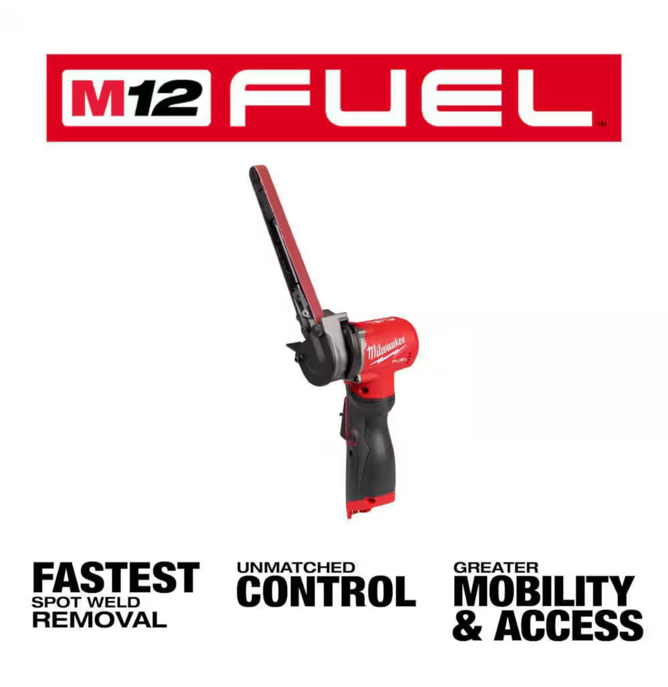 Milwaukee M12 FUEL Brushless 1/2 in. x 18 in. Bandfile (2482-20)