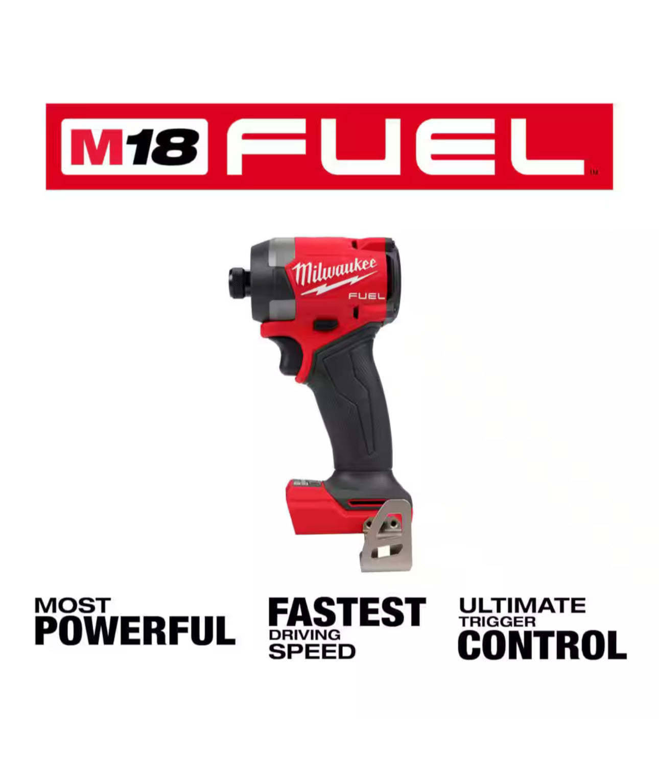 Destornillador de impacto hexagonal Milwaukee M18 Fuel de 1/4” (2953-20) 