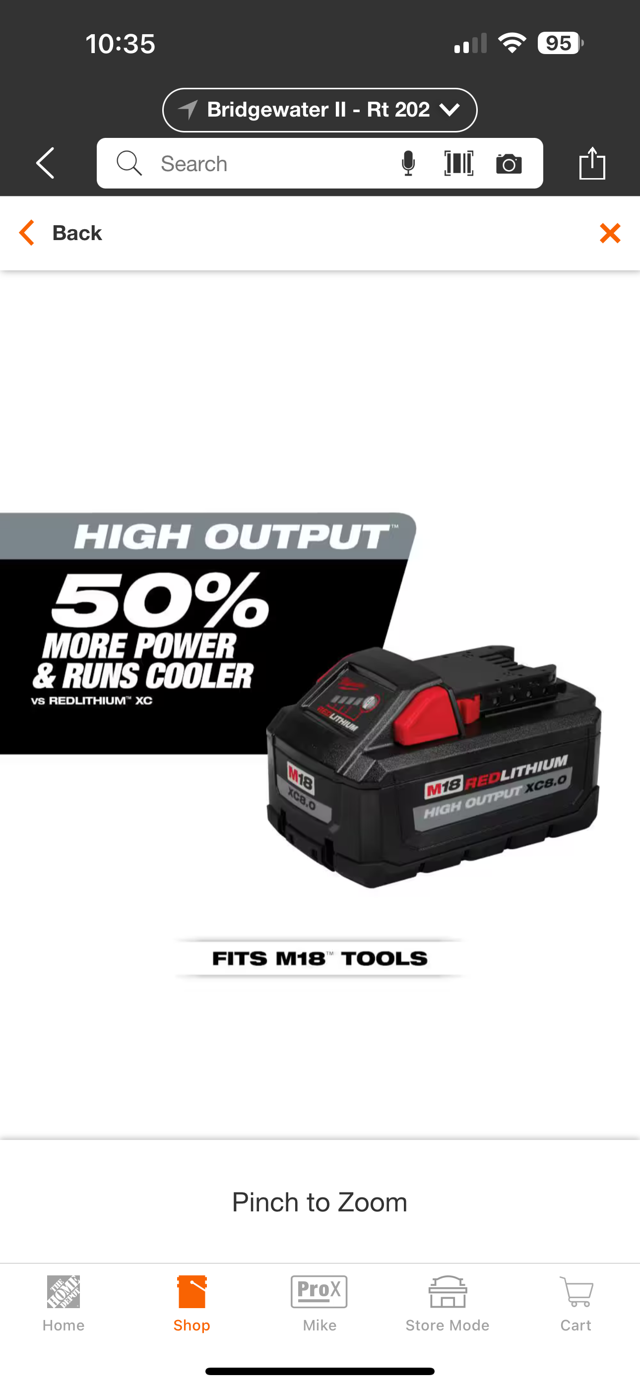 Milwaukee M18 High Output Starter Kit with XC 8.0 Battery and Rapid Charger