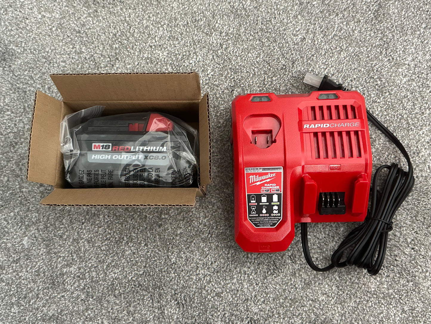 Milwaukee M18 High Output Starter Kit with XC 8.0 Battery and Rapid Charger