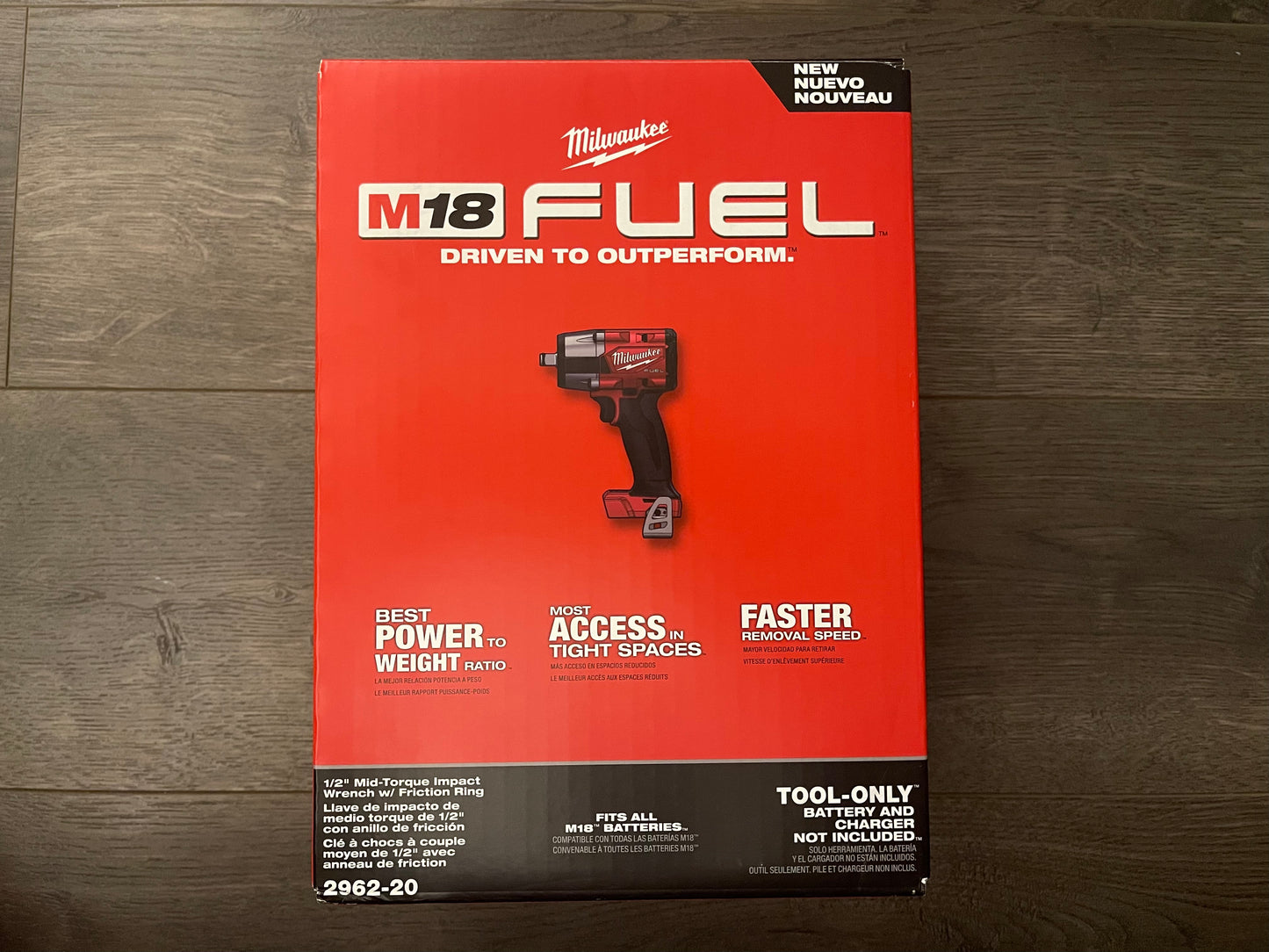 Milwaukee M18 Fuel Mid Torque 1/2 in. Impact Wrench w/Friction Ring (2962-20)